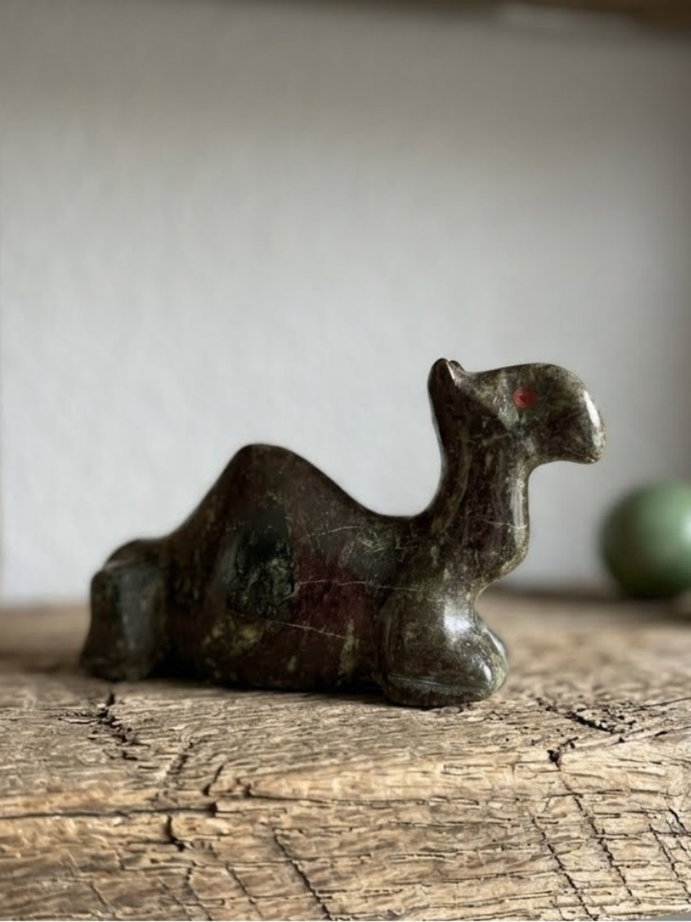 Hand Carved Stone Camel Figurine
Dark green
Collectible